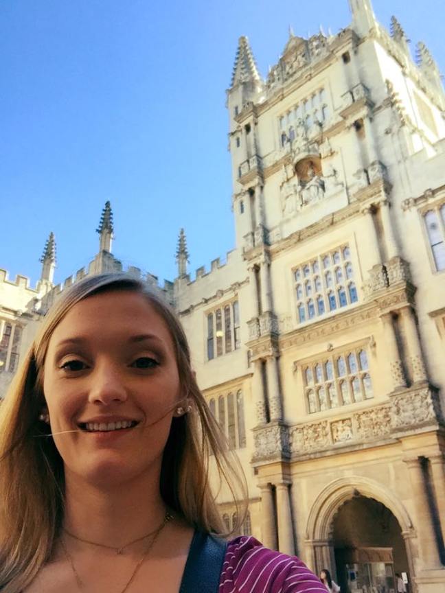 Selfie at the Bodleian! (via K. Emmons)