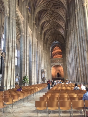 Inside Canterbury Cathedral (via K. Emmons)