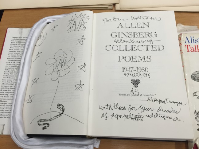 Allen Ginsberg signed copy (via K. Emmons)