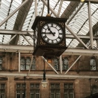 Glasgow Central station clock (via K. Emmons)